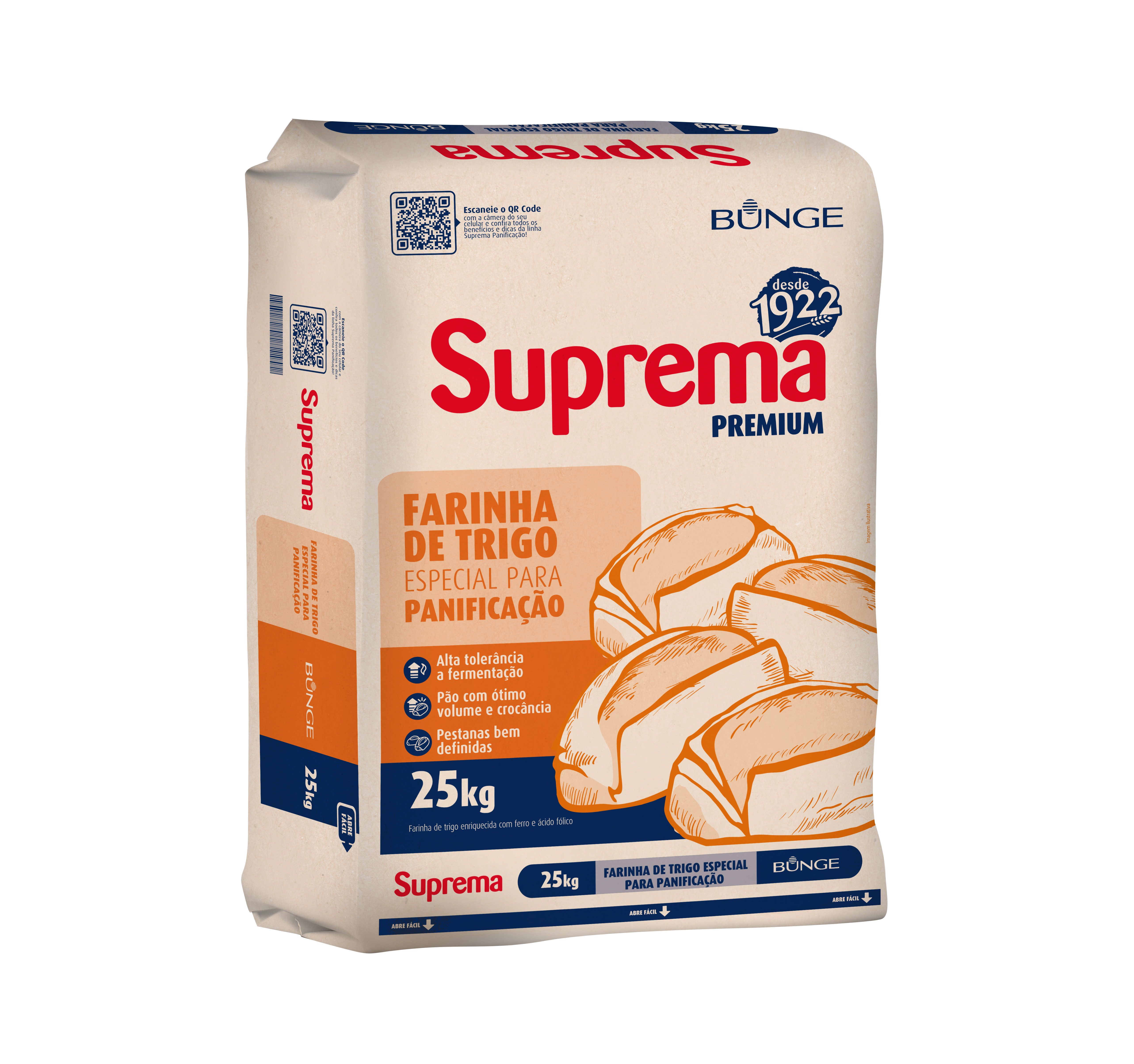 Farinha de Trigo Suprema Premium - 25kg Papel