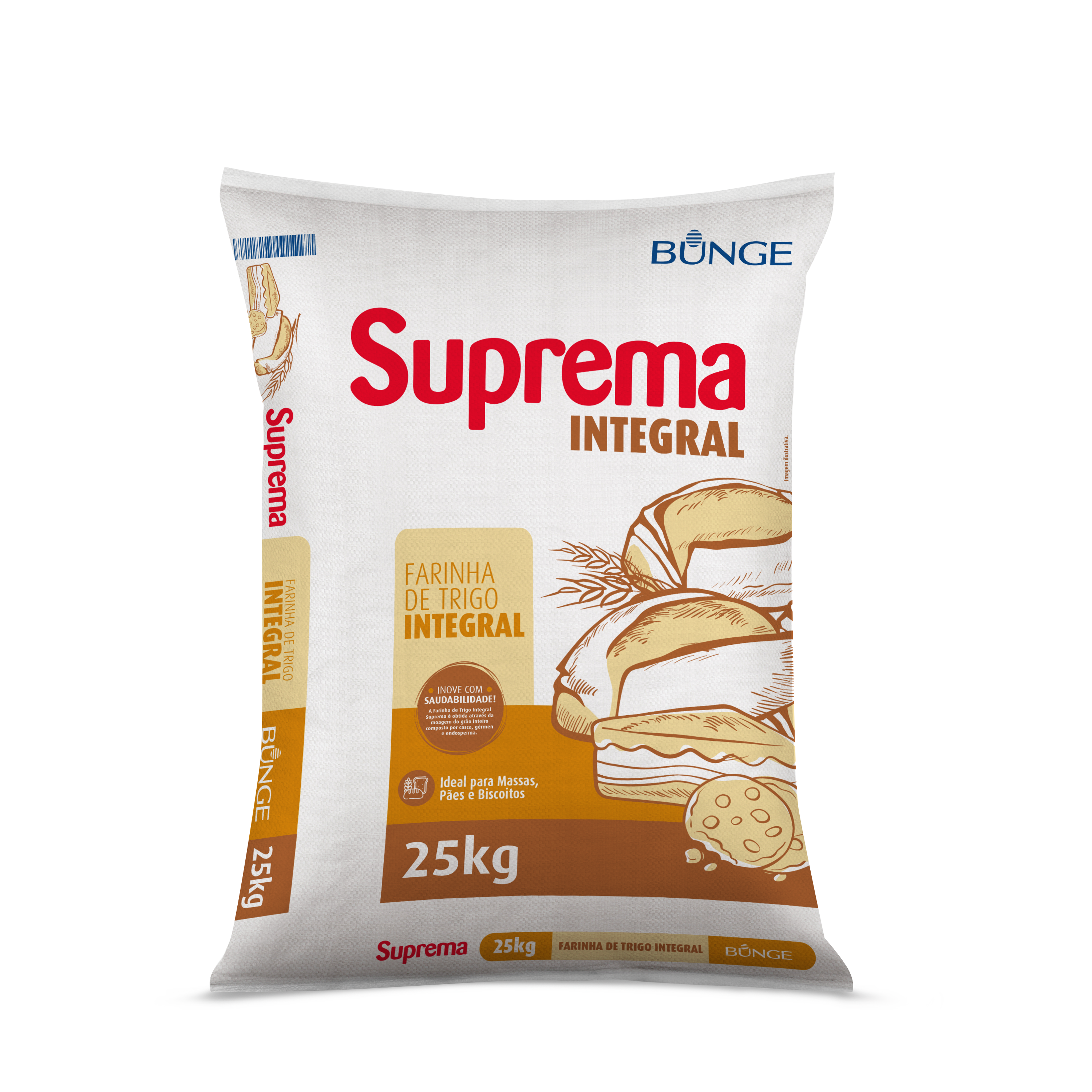 Farinha de Trigo Integral Suprema Integral- 25kg