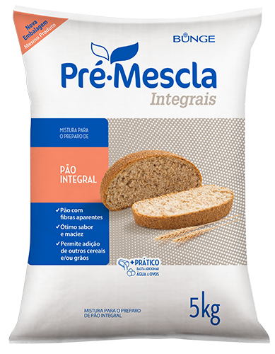 Pré Mistura Pré-Mescla Pão Integral - 5kg